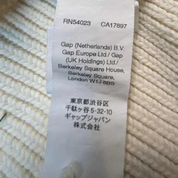 GAP Womens Shawl Collar Cardigan Sweater –‎ Cream Navy Stripe S - Picture 3 of 8